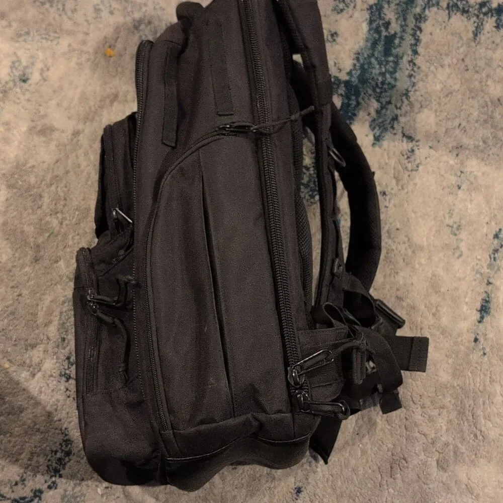 Tactical Baby Gear TBG Deuce Large Black Diaper Bag Backpack w/ MOD Panel